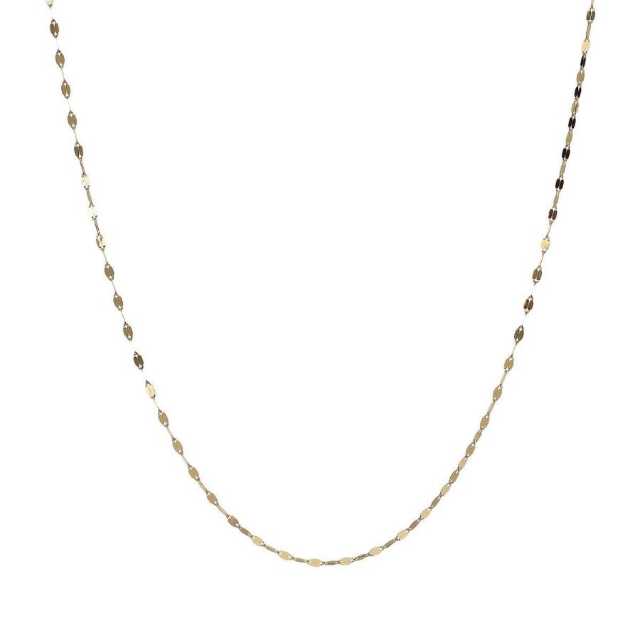 Collane Milor | Collana Girocollo In Oro 18Kt Maglia Stellata 42Cm