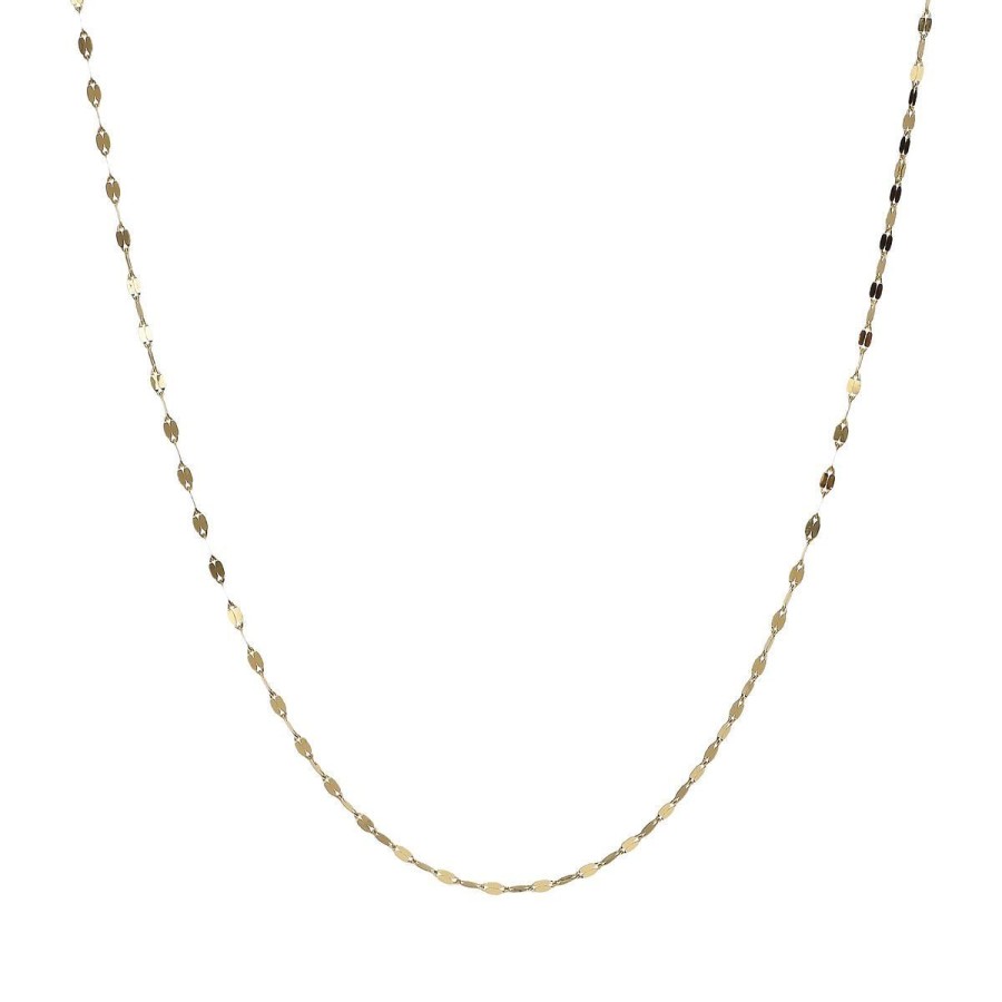 Collane Milor | Collana Girocollo In Oro 18Kt Maglia Stellata 45Cm