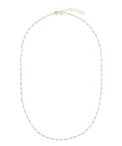 Collane Milor | Collana Rosario Con Pietra Naturale Tormalina Oro 9Kt