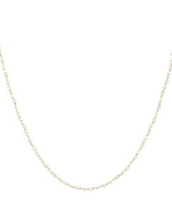 Collane Milor | Collana Rosario Con Pietra Naturale Tormalina Oro 9Kt