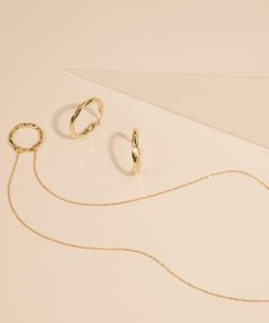 Collane Milor | Collana Con Catena Forzatina E Pendente A Cerchio Diamantato Oro 9Kt