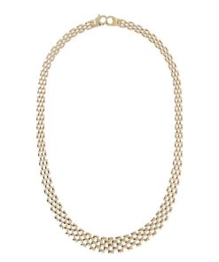 Collane Milor | Collana Con Catena Pantera Graduata Oro 9Kt