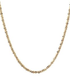 Collane Milor | Collana Maglia Margherita In Argento 925 Placcato Oro Giallo 18Kt