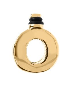 Ciondoli Milor | Charm Duo Lettera Liscia In Argento 925 Placcato Oro Giallo 18Kt