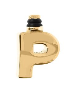 Ciondoli Milor | Charm Duo Lettera Liscia In Argento 925 Placcato Oro Giallo 18Kt