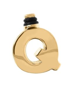 Ciondoli Milor | Charm Duo Lettera Liscia In Argento 925 Placcato Oro Giallo 18Kt