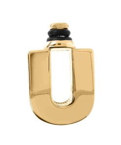 Ciondoli Milor | Charm Duo Lettera Liscia In Argento 925 Placcato Oro Giallo 18Kt