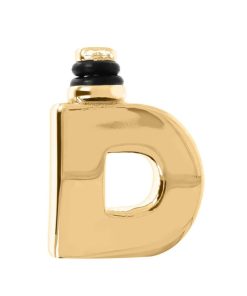 Ciondoli Milor | Charm Duo Lettera Liscia In Argento 925 Placcato Oro Giallo 18Kt