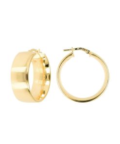 Orecchini Milor | Orecchini A Cerchio In Argento 925 Placcato Oro Giallo 18Kt