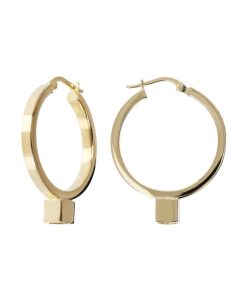 Orecchini Milor | Orecchini Duo A Cerchio In Argento 925 Placcato Oro Giallo 18Kt