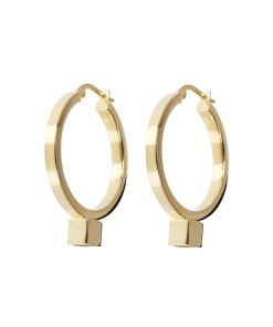 Orecchini Milor | Orecchini Duo A Cerchio In Argento 925 Placcato Oro Giallo 18Kt