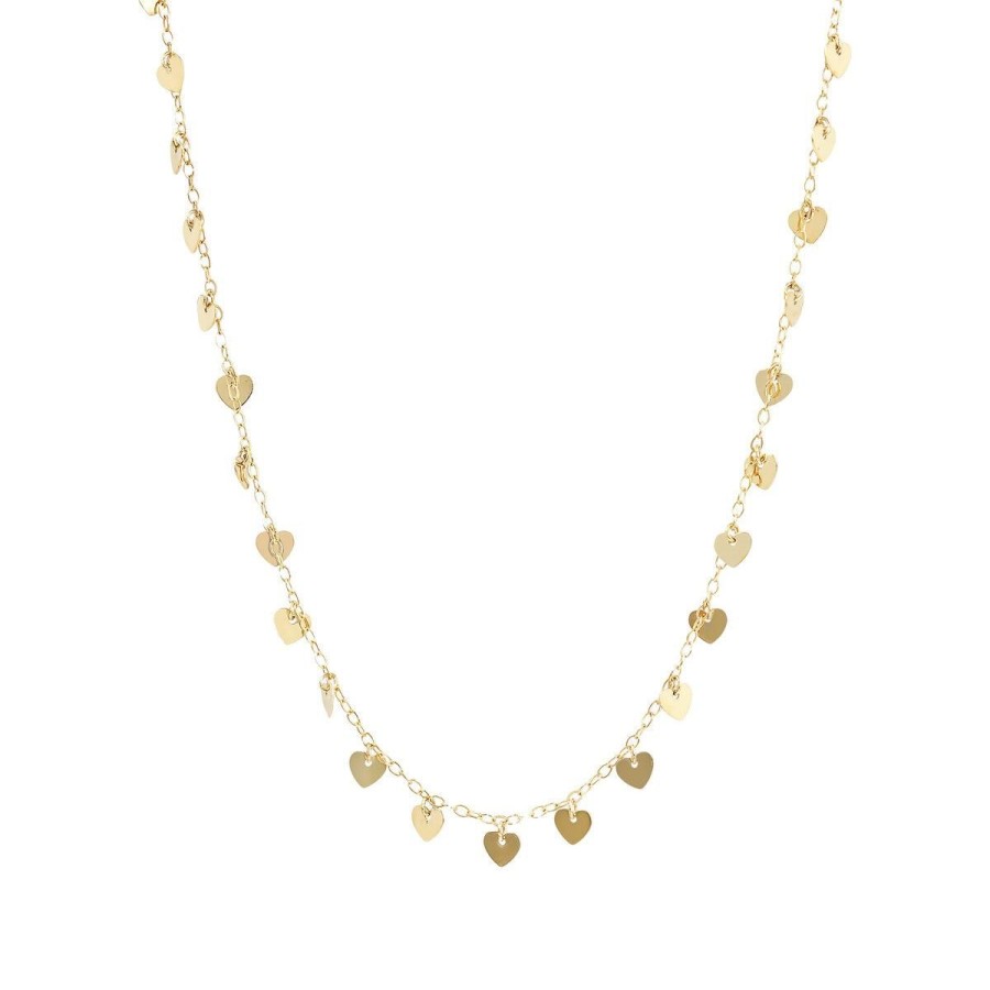 Collane Milor | Collana Con Charms Cuori Oro 9Kt