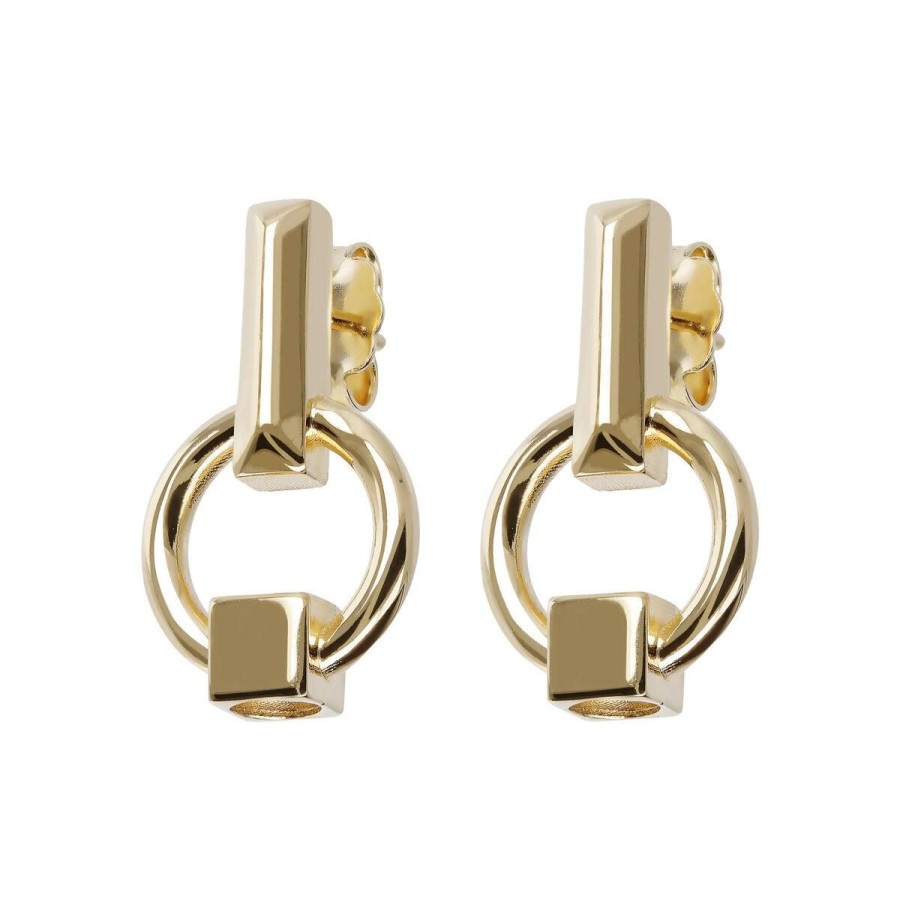 Orecchini Milor | Orecchini Duo In Argento 925 Placcato Oro Giallo 18Kt