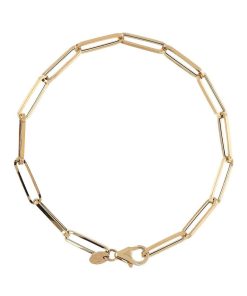 Bracciali Milor | Bracciale In Oro 18Kt Maglie Rettangolari 19Cm