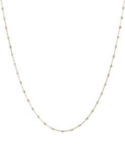 Collane Milor | Collana Catena Forzatina Con Elementi Diamantati Oro 9Kt