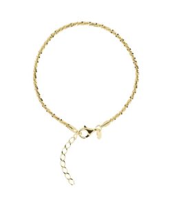 Bracciali Milor | Bracciale Maglia Margherita In Argento 925 Placcato Oro Giallo 18Kt