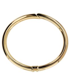 Bracciali Milor | Bracciale Rigido Contrarie In Argento 925 Placcato Oro Giallo 18Kt