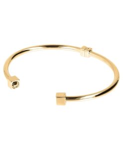 Bracciali Milor | Bracciale Duo Rigido In Argento 925 Placcato Oro Giallo 18Kt