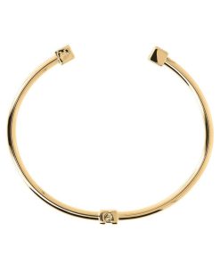 Bracciali Milor | Bracciale Duo Rigido In Argento 925 Placcato Oro Giallo 18Kt