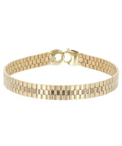 Bracciali Milor | Bracciale Uomo A Fascia Rx Oro 9Kt