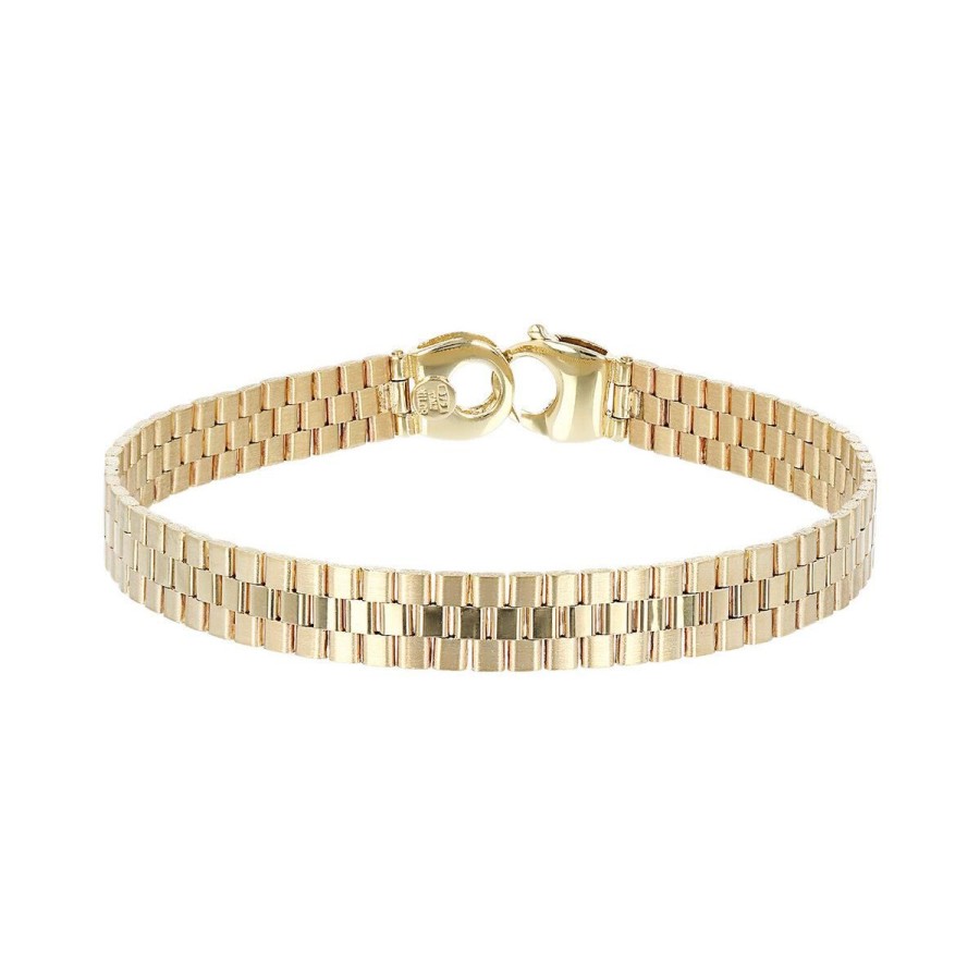 Bracciali Milor | Bracciale Uomo A Fascia Rx Oro 9Kt