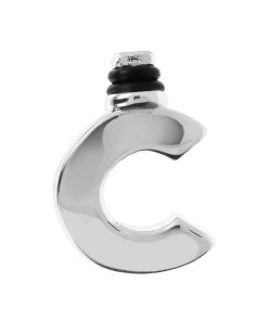 Ciondoli Milor | Charm Duo Lettera Liscia In Argento 925 Placcato Rodio