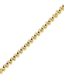 Bracciali Milor | Bracciale Maglia San Marco In Argento 925 Placcato Oro Giallo 18Kt