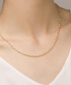 Collane Milor | Collana Catena Singapore Oro 9Kt