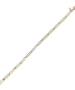 Bracciali Milor | Bracciale In Oro 18Kt Maglie Rettangolari 18Cm