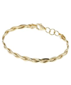 Bracciali Milor | Bracciale Maglia Treccia Oro 9Kt