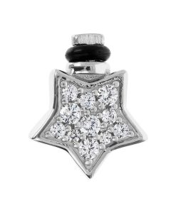 Ciondoli Milor | Charm Duo Stella 'Desiderio' Con Pave Di Cubic Zirconia In Argento 925 Placcato Rodio