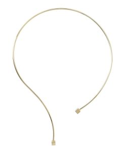 Collane Milor | Collana Duo Semirigida In Argento 925 Placcato Oro Giallo 18Kt