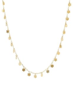 Collane Milor | Collana Con Charms Fiori Oro 9Kt