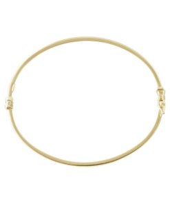 Bracciali Milor | Bracciale Rigido Fine Alla Schiava Diamantato Oro 9Kt