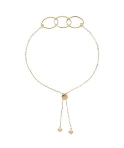 Bracciali Milor | Bracciale Catena Rolo Con Elementi Ovali A Mandorla Oro 9Kt