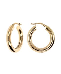 Orecchini Milor | Orecchini A Cerchio In Oro 18Kt Diametro 2.5Cm