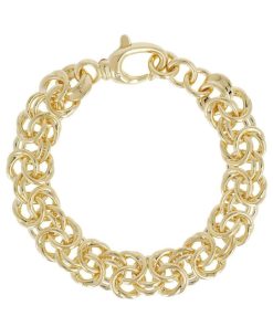 Bracciali Milor | Bracciale Catena Bizantina Placcato Oro Giallo 18Kt