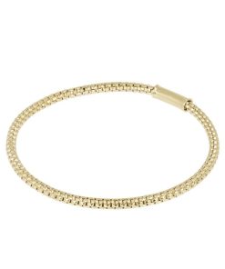 Bracciali Milor | Bracciale Elastico Catena Coreana Sottile Oro 9Kt