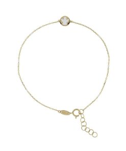 Bracciali Milor | Bracciale Catena Rolo Con Elemento Angelo Smaltato Oro 9Kt