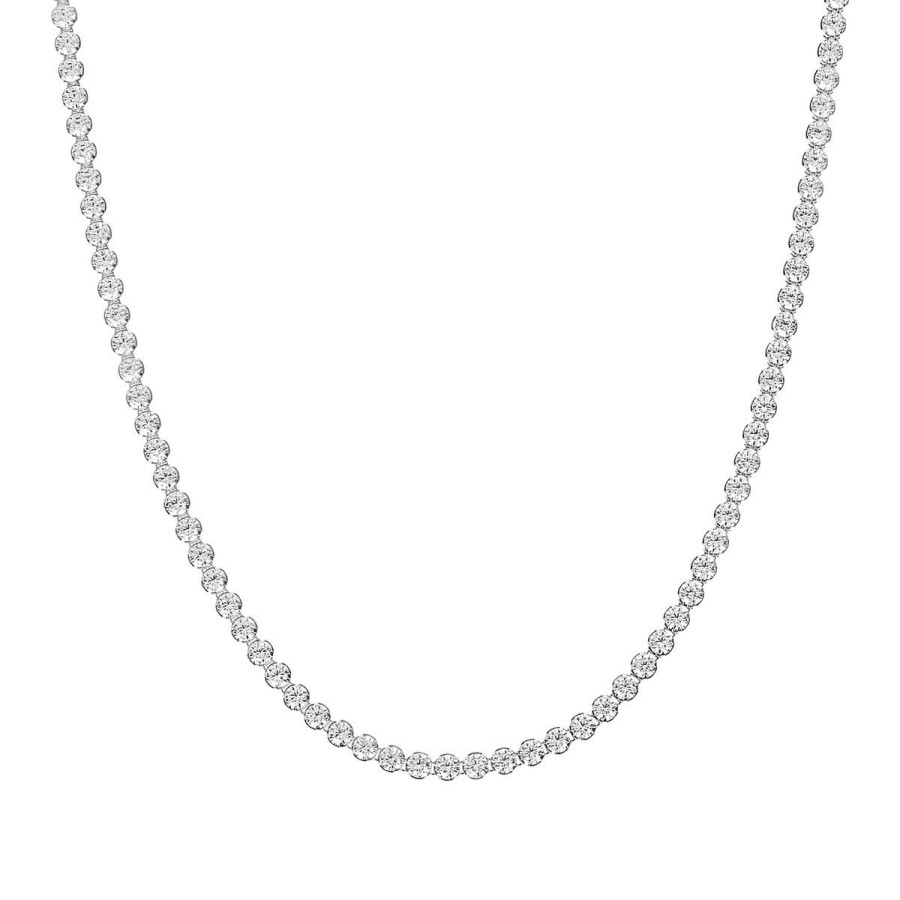 Collane Milor | Collana Tennis Con Cubic Zirconia Oro 9Kt