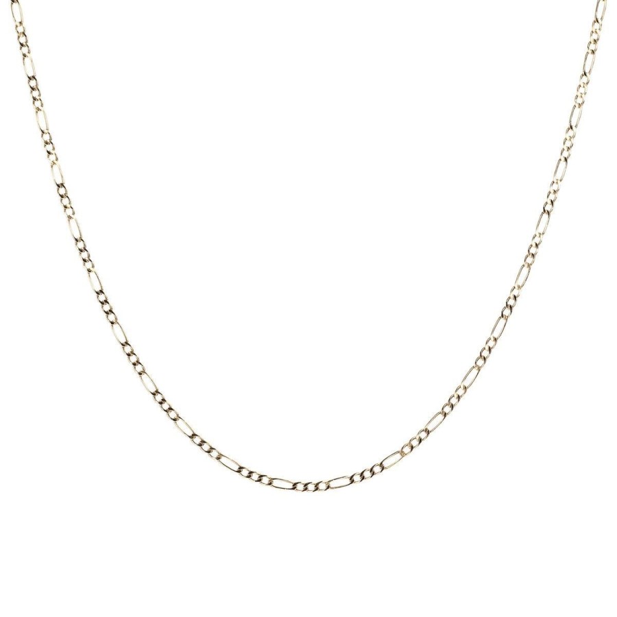 Collane Milor | Collana Con Catena Figaro Sottile Oro 9Kt