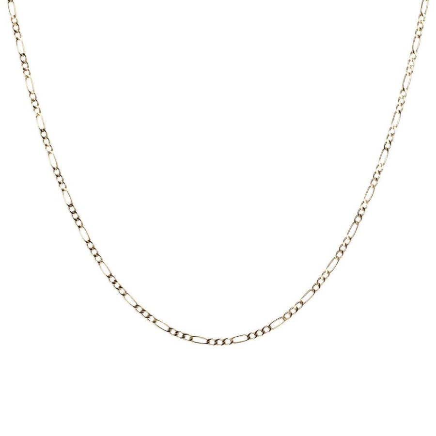 Collane Milor | Collana Con Catena Figaro Sottile Oro 9Kt