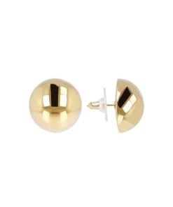 Orecchini Milor | Orecchini A Lobo Con Sfera Lucida Placcato Oro Giallo 18Kt