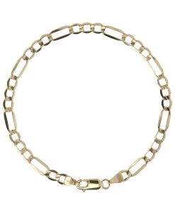 Bracciali Milor | Bracciale Con Catena Figaro Oro 9Kt