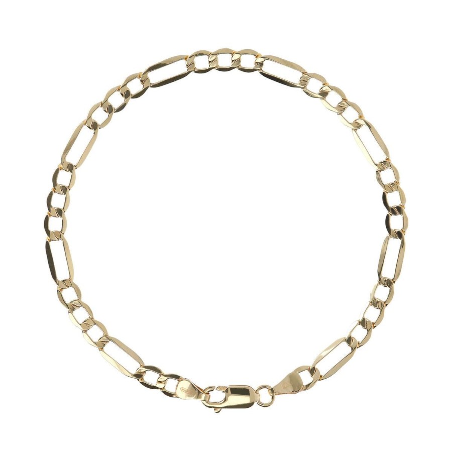 Bracciali Milor | Bracciale Con Catena Figaro Oro 9Kt